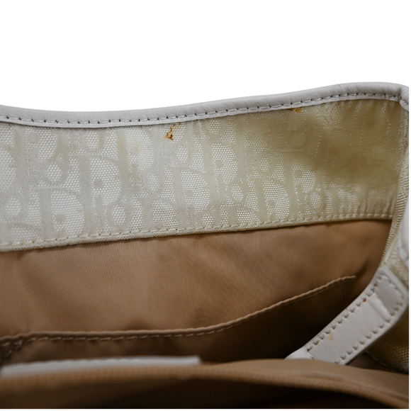 Dior Off-White Monogram Nylon Lovely Shoulder Bag - Picture 16 of 16